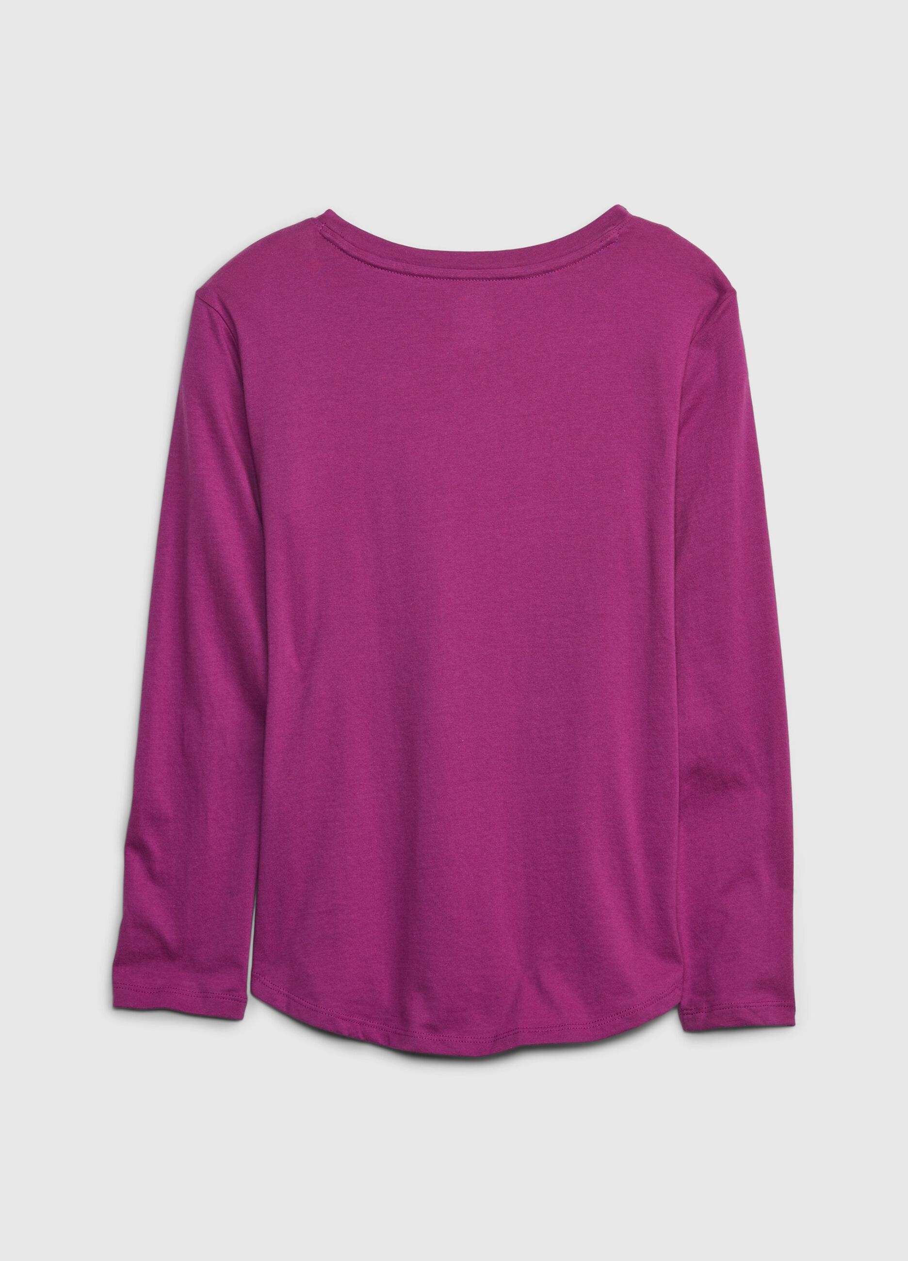 Skeleton cat print long-sleeved T-shirt_1