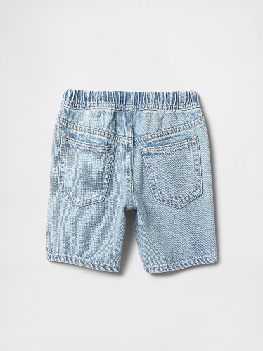 Shorts in denim Bambino_1