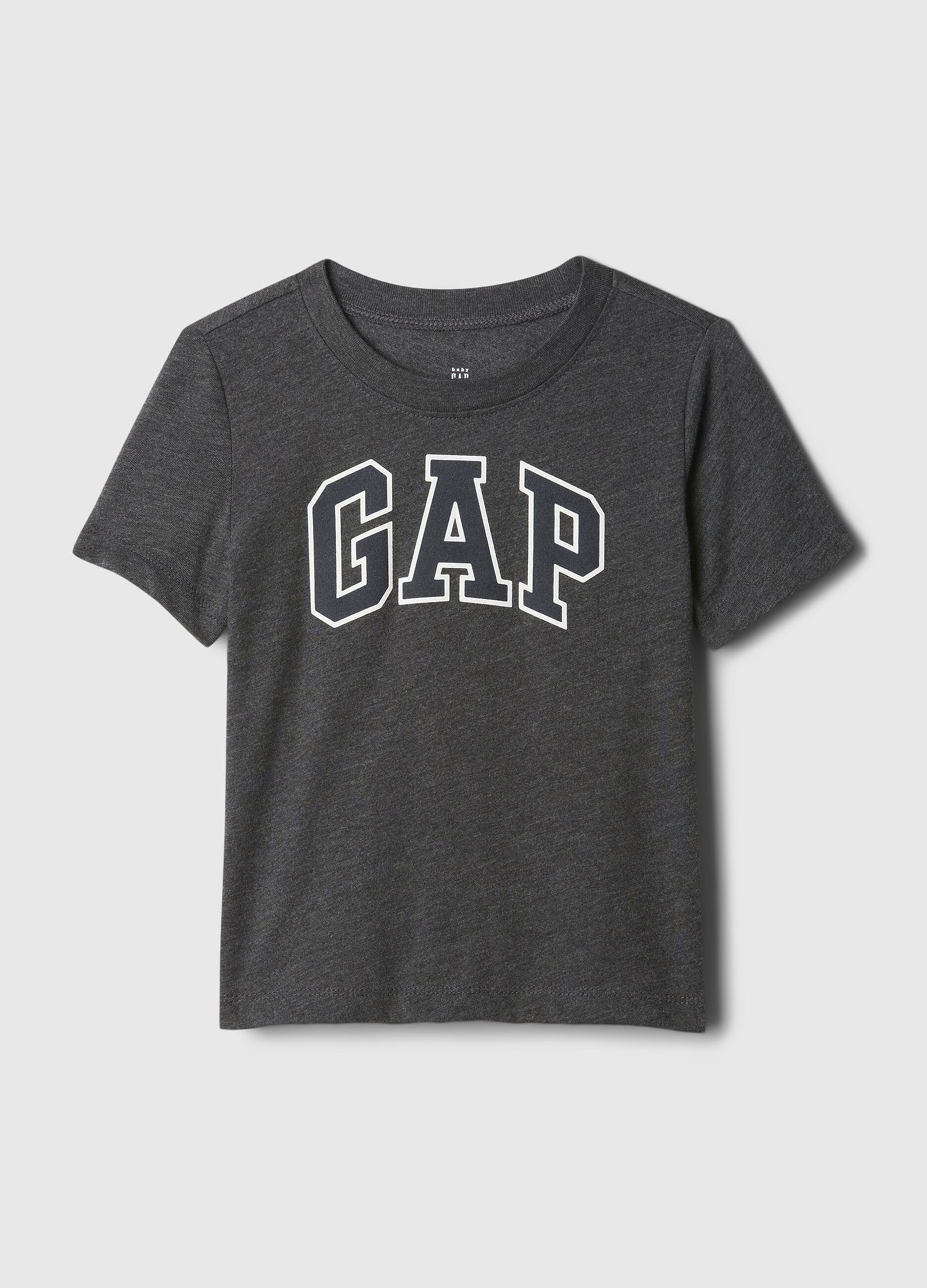 T-shirt grigia in cotone con grafica GAP
