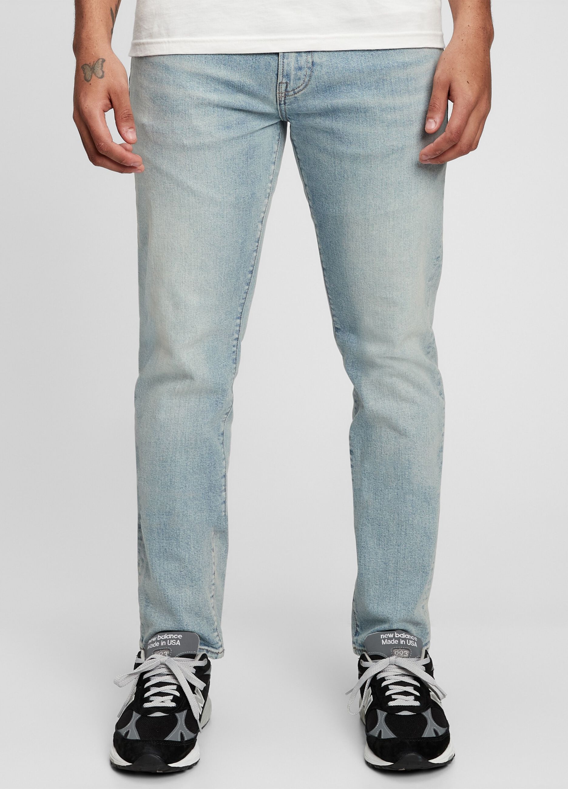 Slim-fit jeans with fading_1