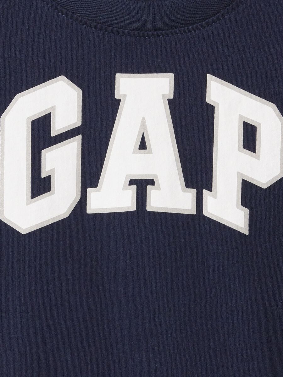 Blue Short Sleeve T-shirt with GAP Logo Baby Boy_2