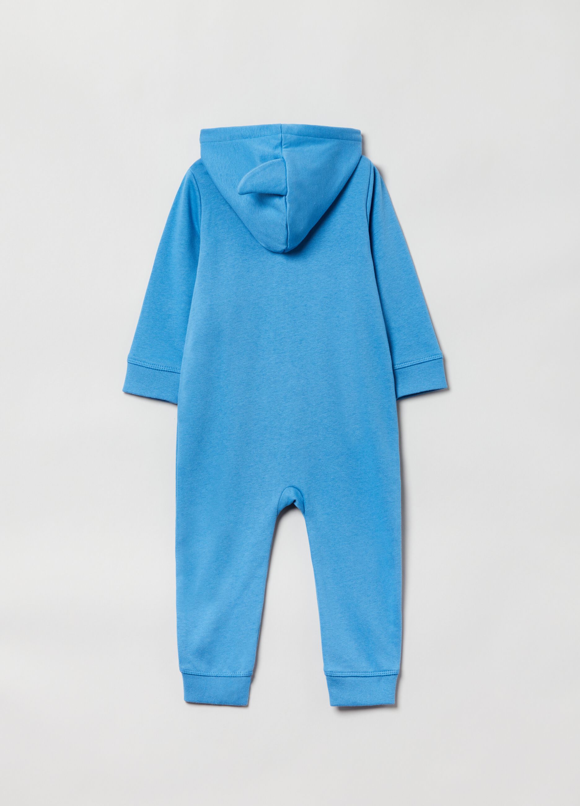 Onesie with hood and logo embroidery_1