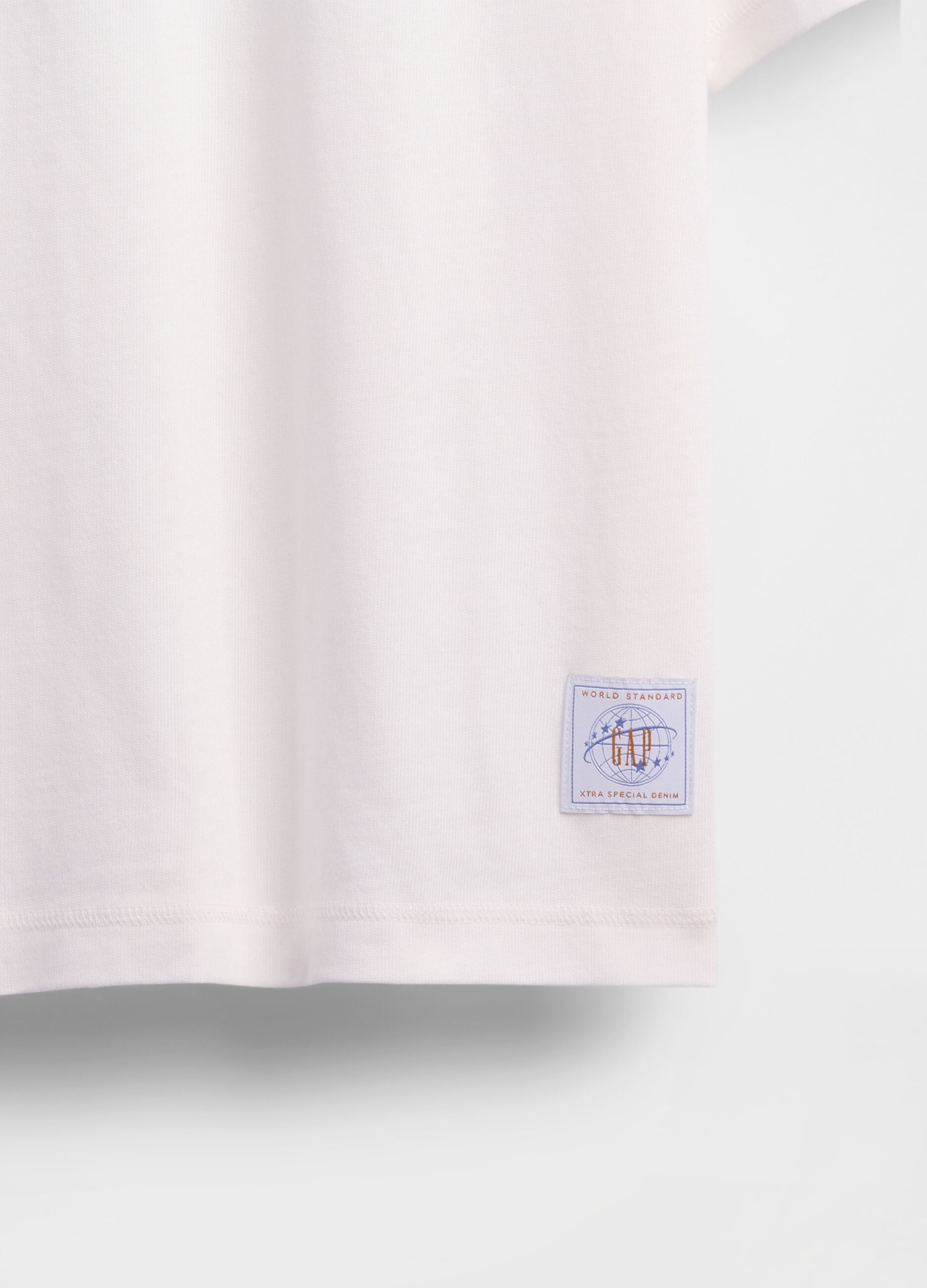 T-shirt bianca a maniche corte in cotone_4
