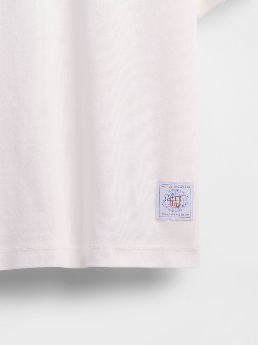 T-shirt bianca a maniche corte in cotone Man_4