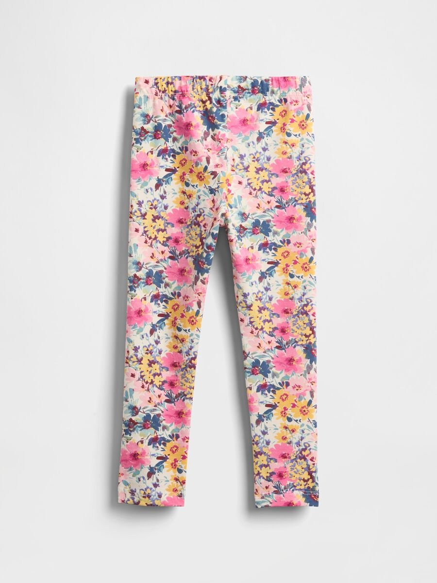 Multicoloured stretch leggings for girls Baby Girl_1