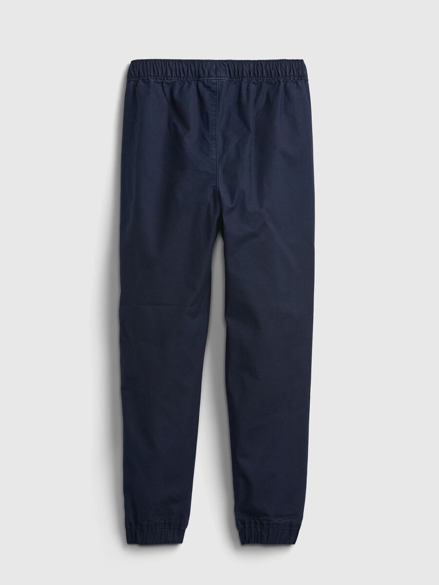 Stretch cotton joggers with drawstring Boy_2