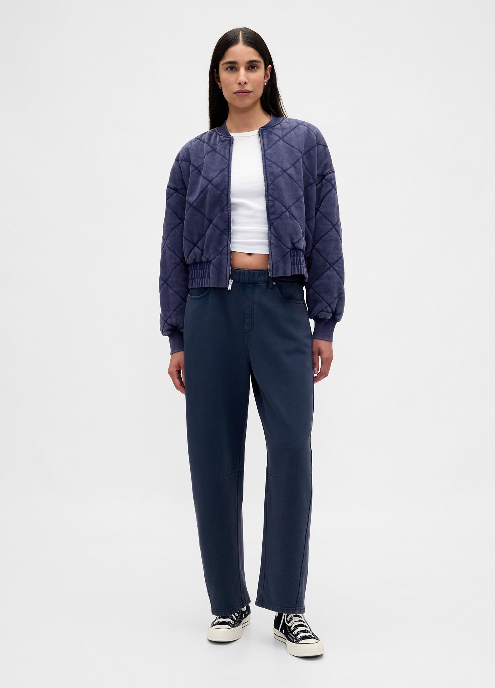 Grey Wide Leg Trousers
