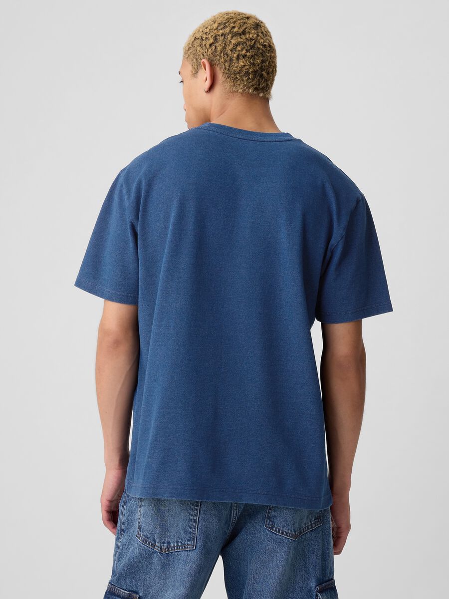 T-shirt relaxed fit ricamo mini logo Uomo_2