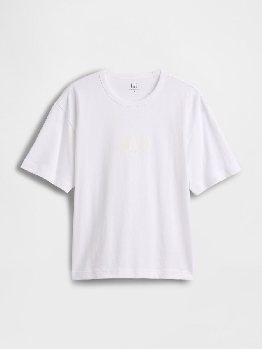 T-shirt in puro cotone a maniche corte con logo GAP Uomo_3