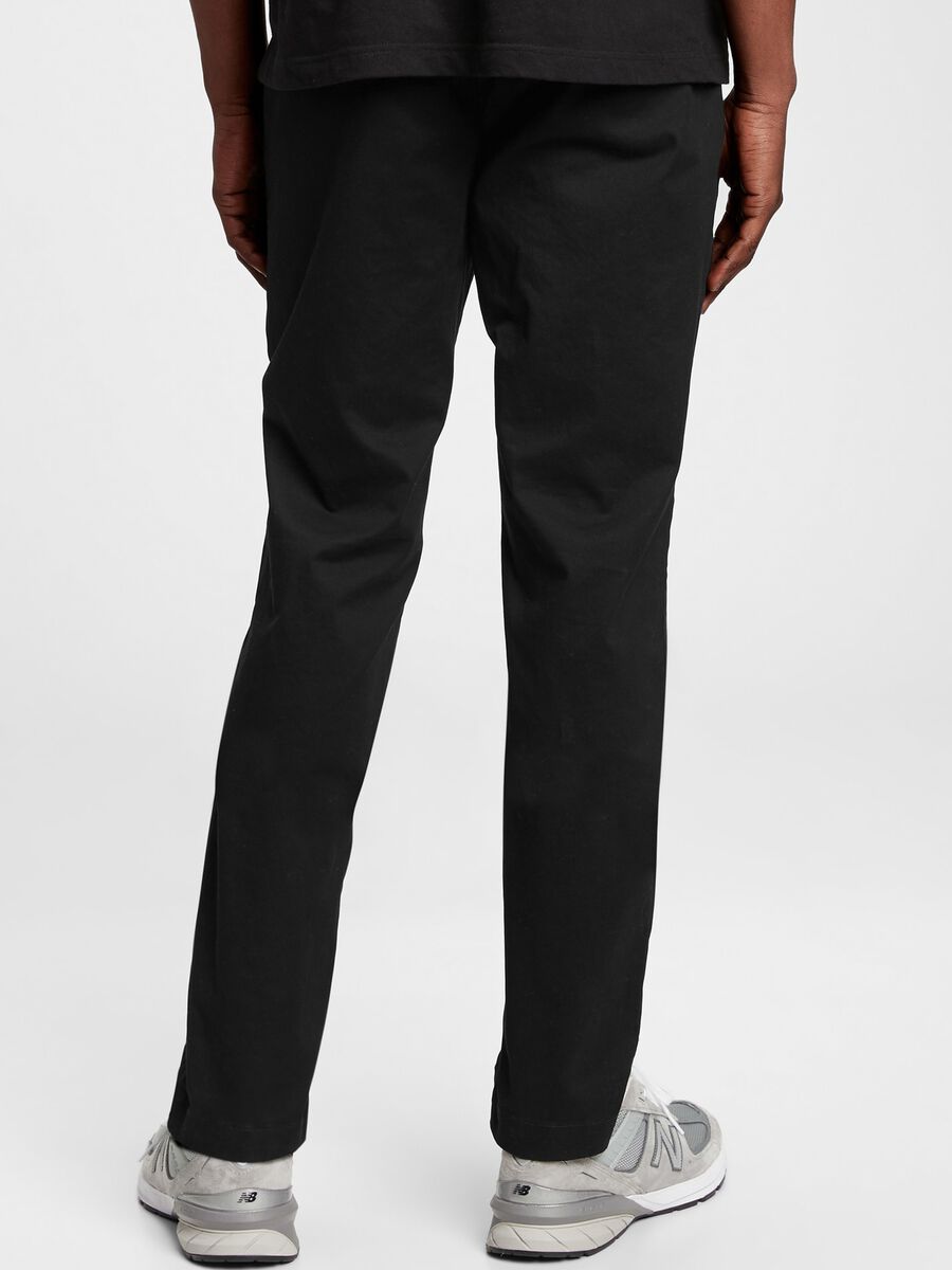 Slim fit, stretch cotton trousers Man_2
