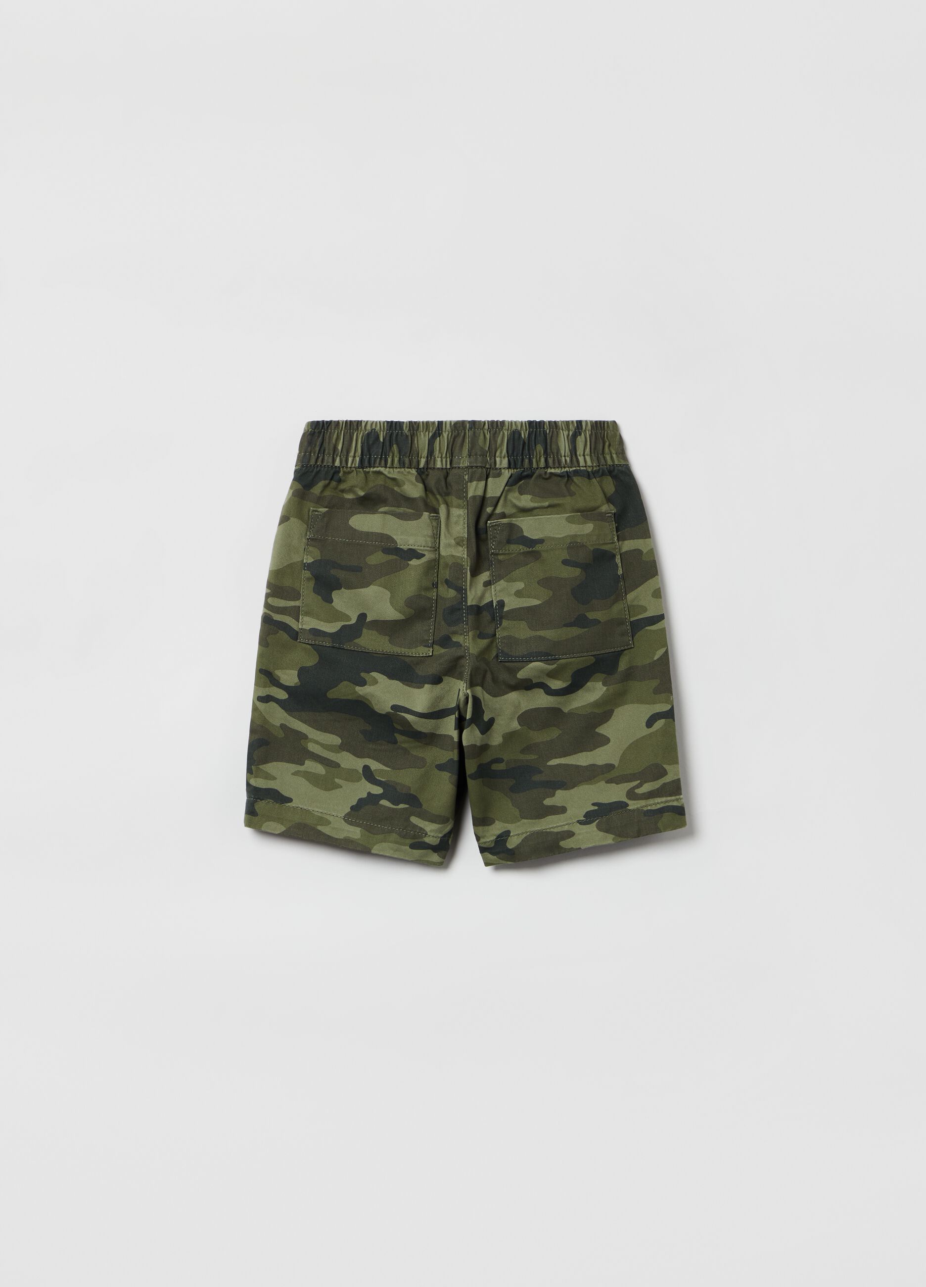 Cotton shorts with drawstring_1