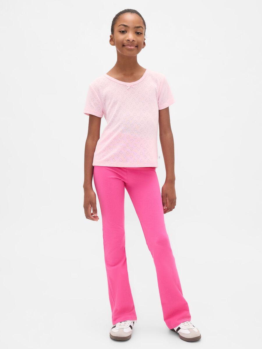 Stretchy Pink Leggings Girl_0