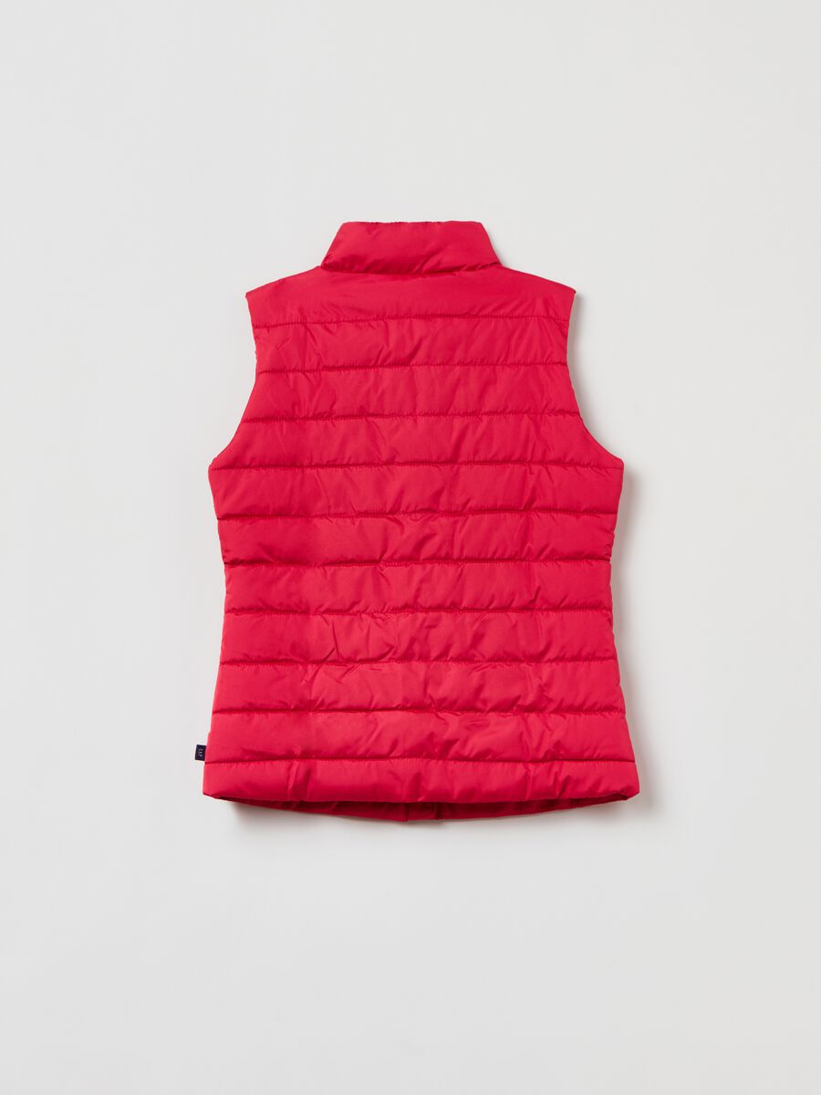 Quilted full-zip gilet Girl_1