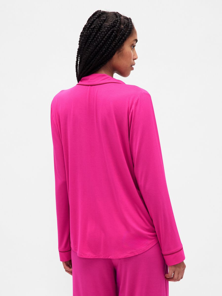 Pigiama rosa in modal elasticizzato Donna_2