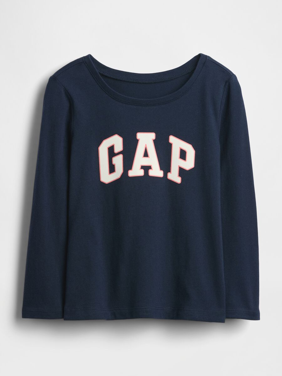 Girl's blue long-sleeve cotton shirt Girl_0