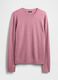 Maglione girocollo rosa in misto cotone_3