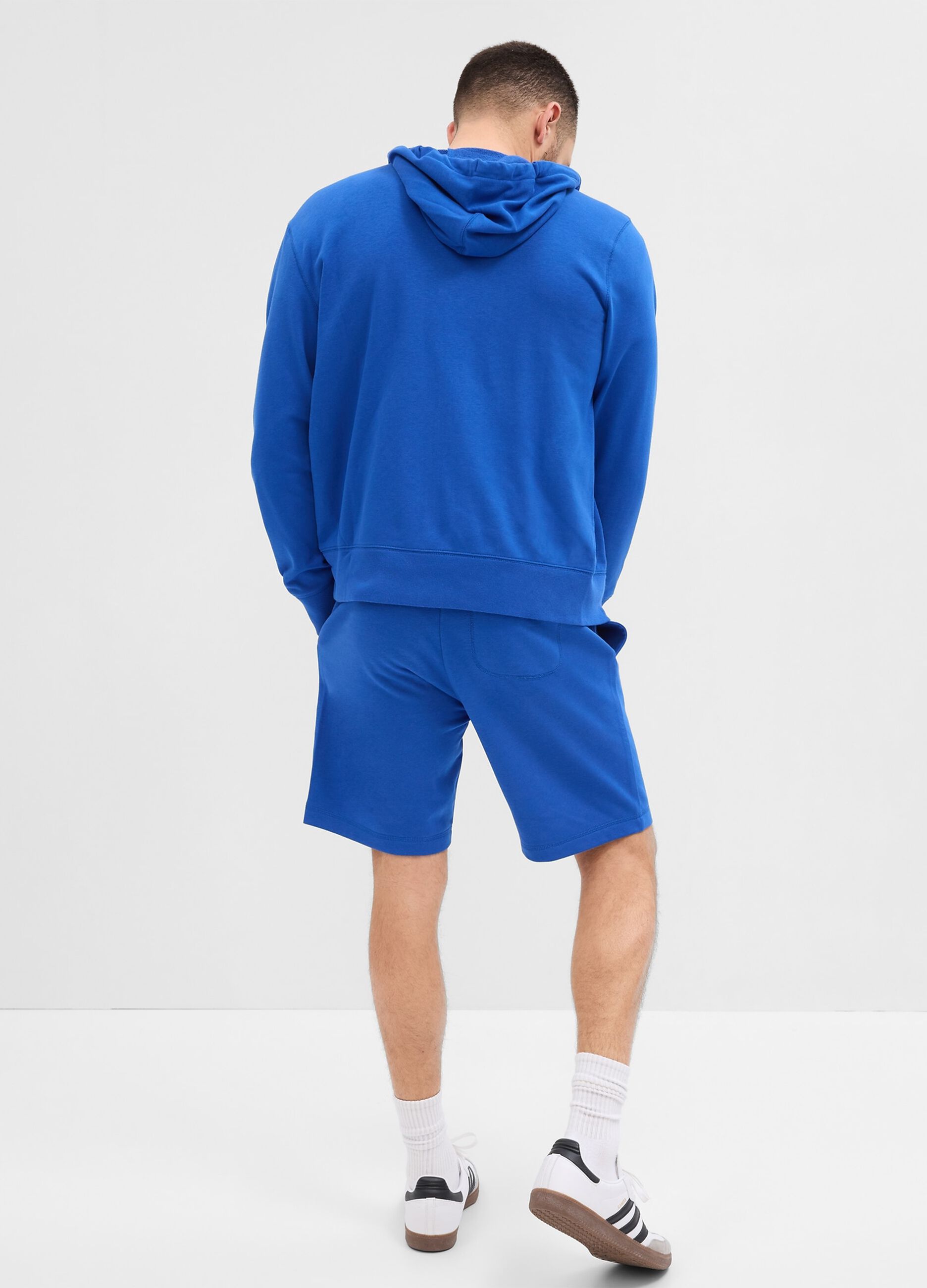 Full-zip sweatshirt with hood and logo patch_1