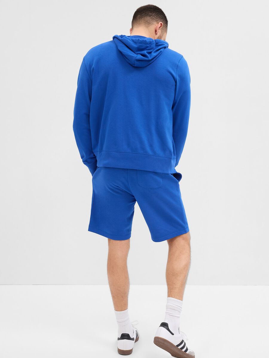 Full-zip sweatshirt with hood and logo patch Man_1