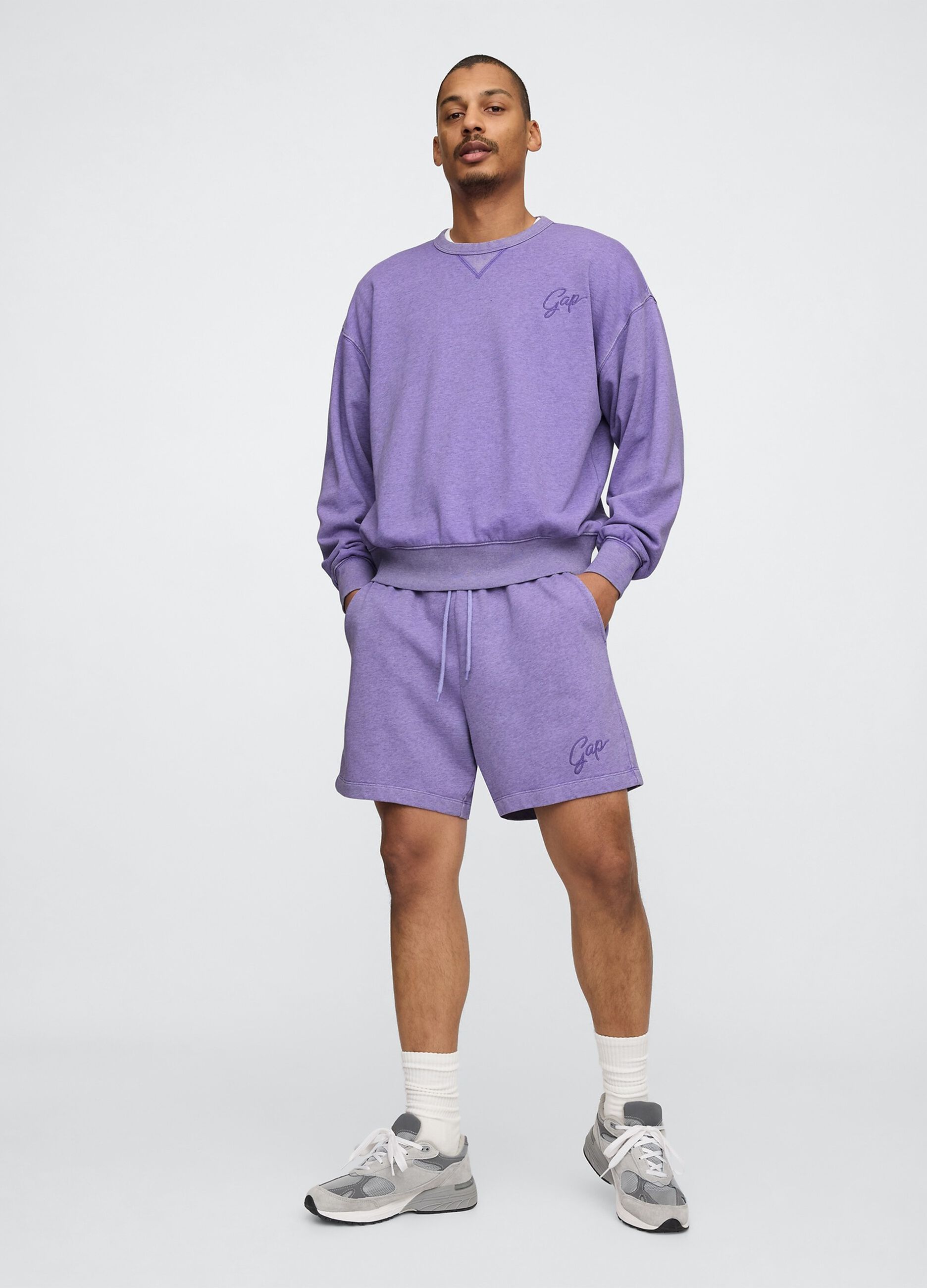 Shorts viola in misto cotone e poliestere Gap_3