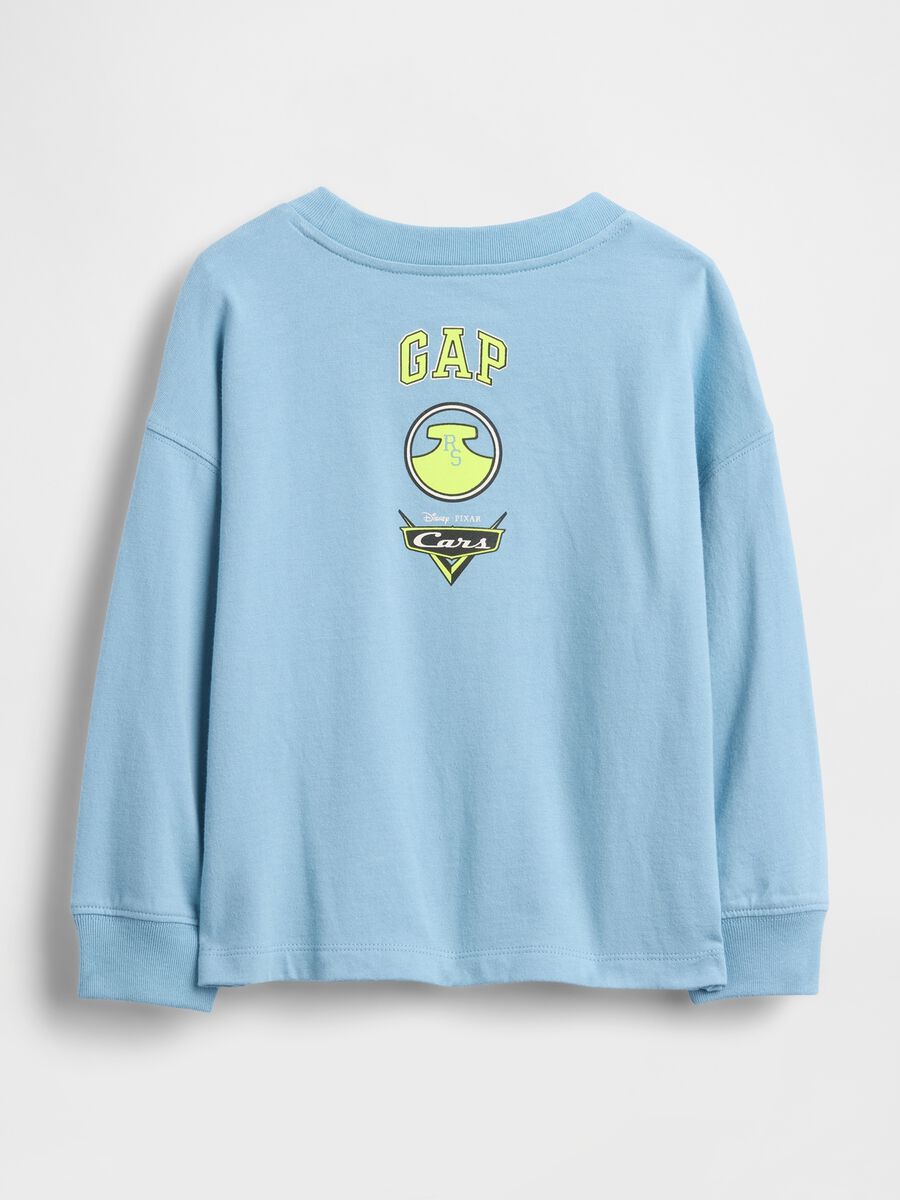 Maglia a maniche lunghe azzurra in cotone Bimbo_1