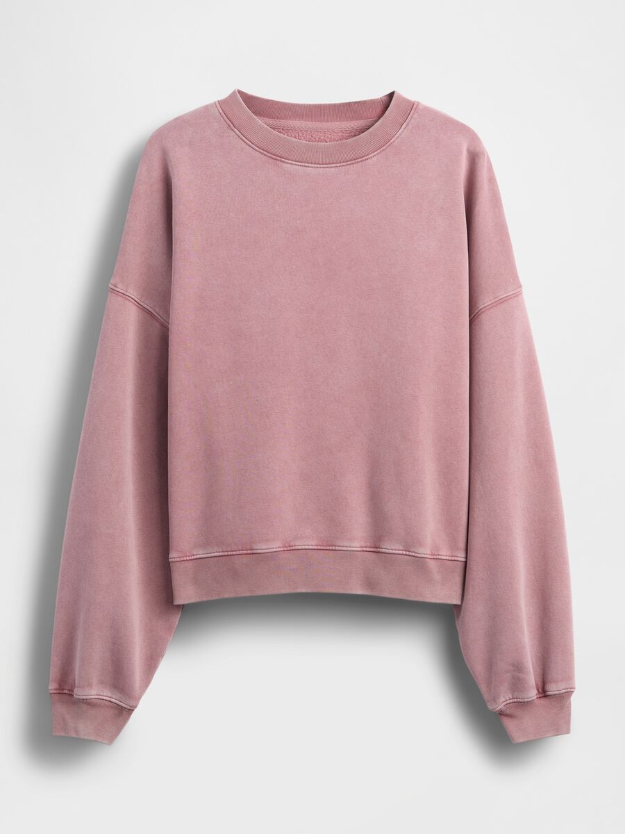 Pink Crewneck Sweatshirt Woman_4
