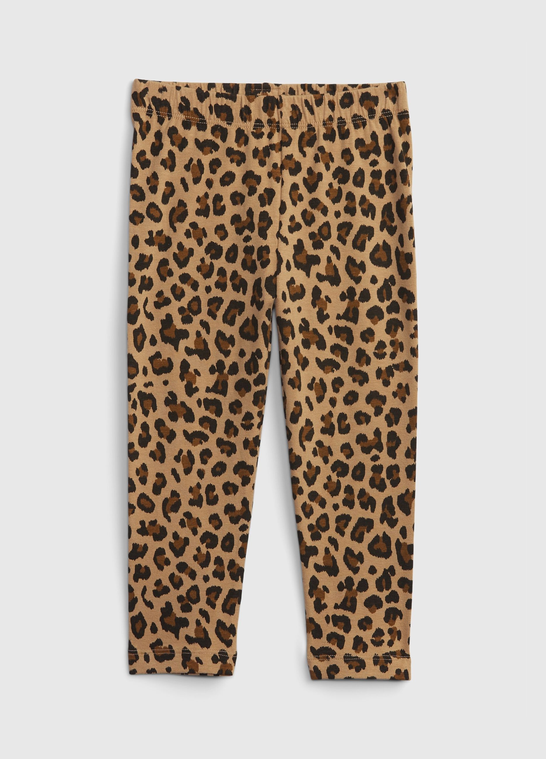 Leggings with animal print