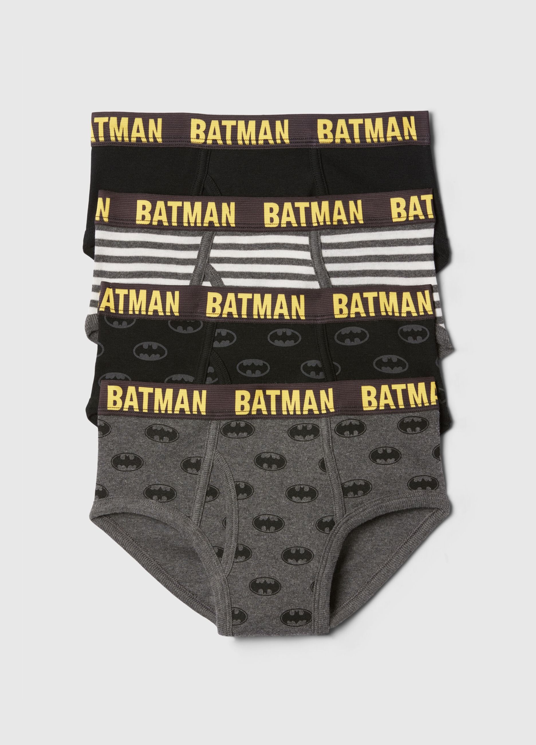 Set quattro slip stampa e fantasia Batman