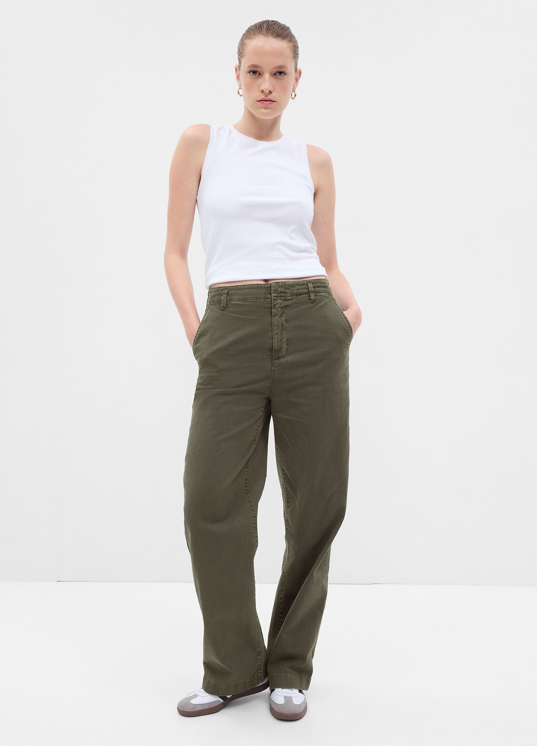 Loose-fit mid-rise trousers_1