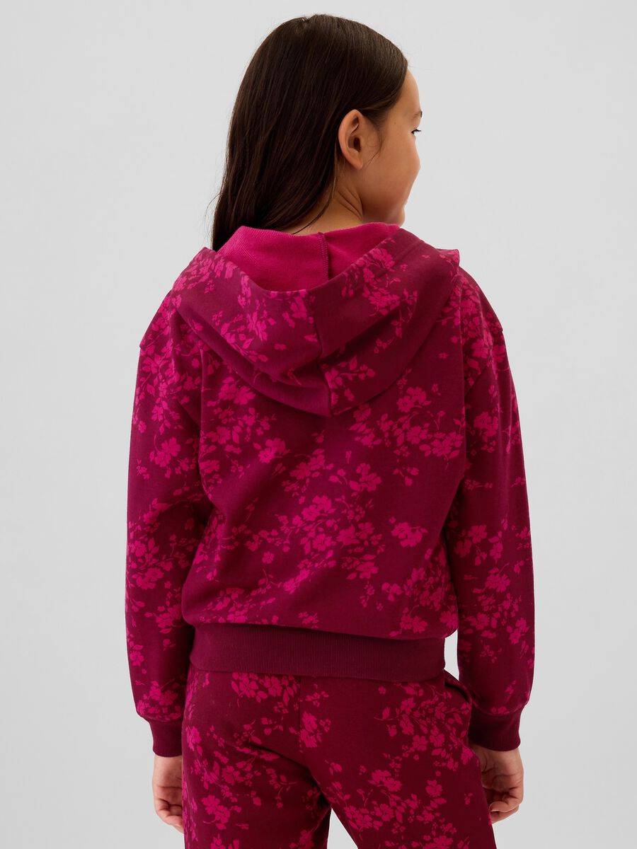 Full-zip con cappuccio e ricamo logo Bambina_2