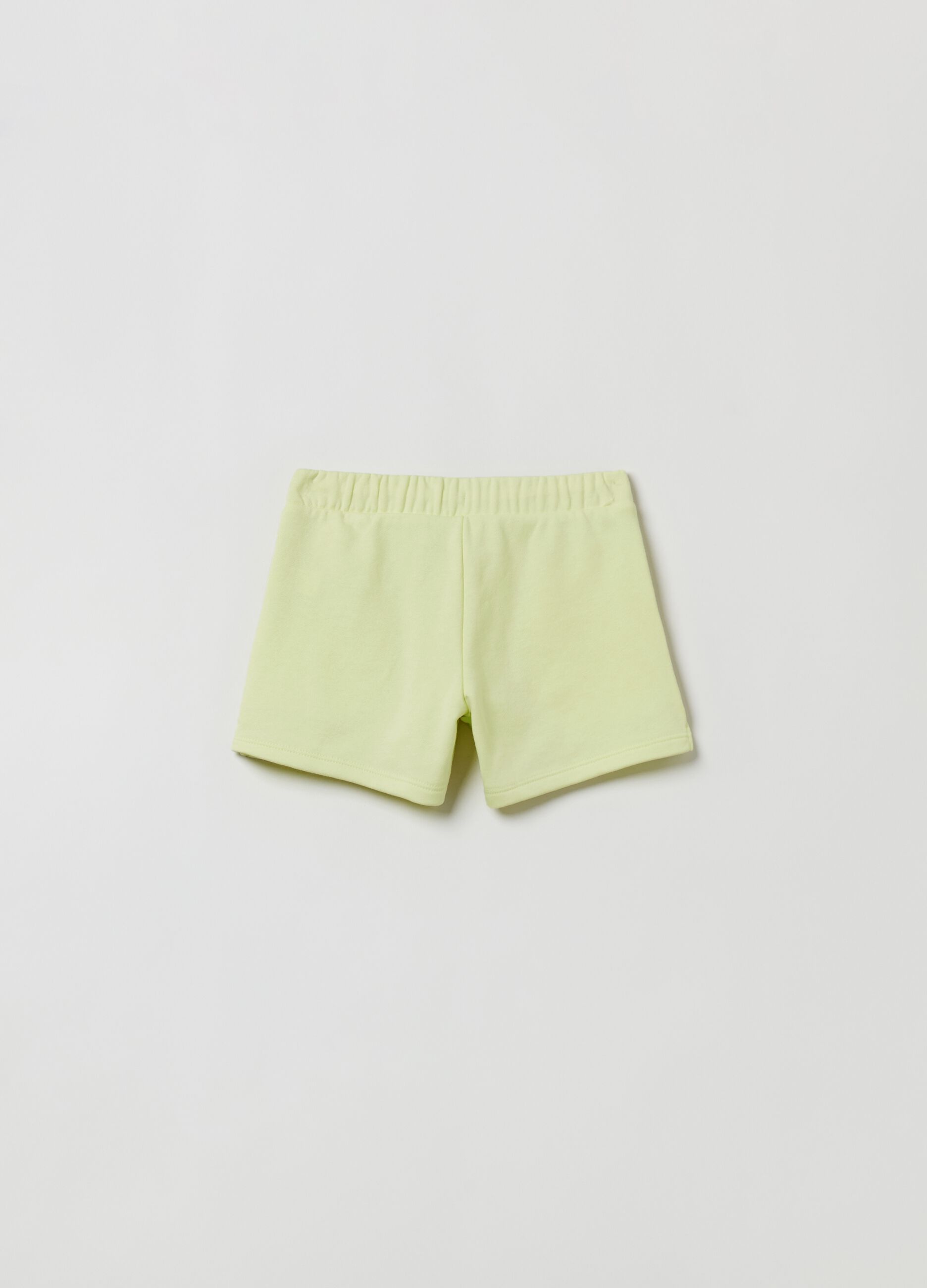 Shorts with drawstring and logo print_1