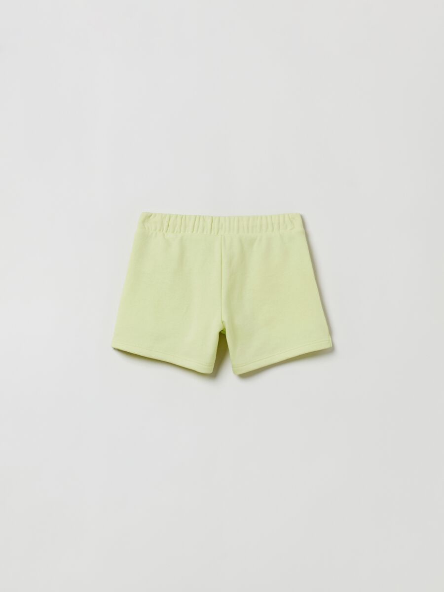 Shorts with drawstring and logo print Girl_1