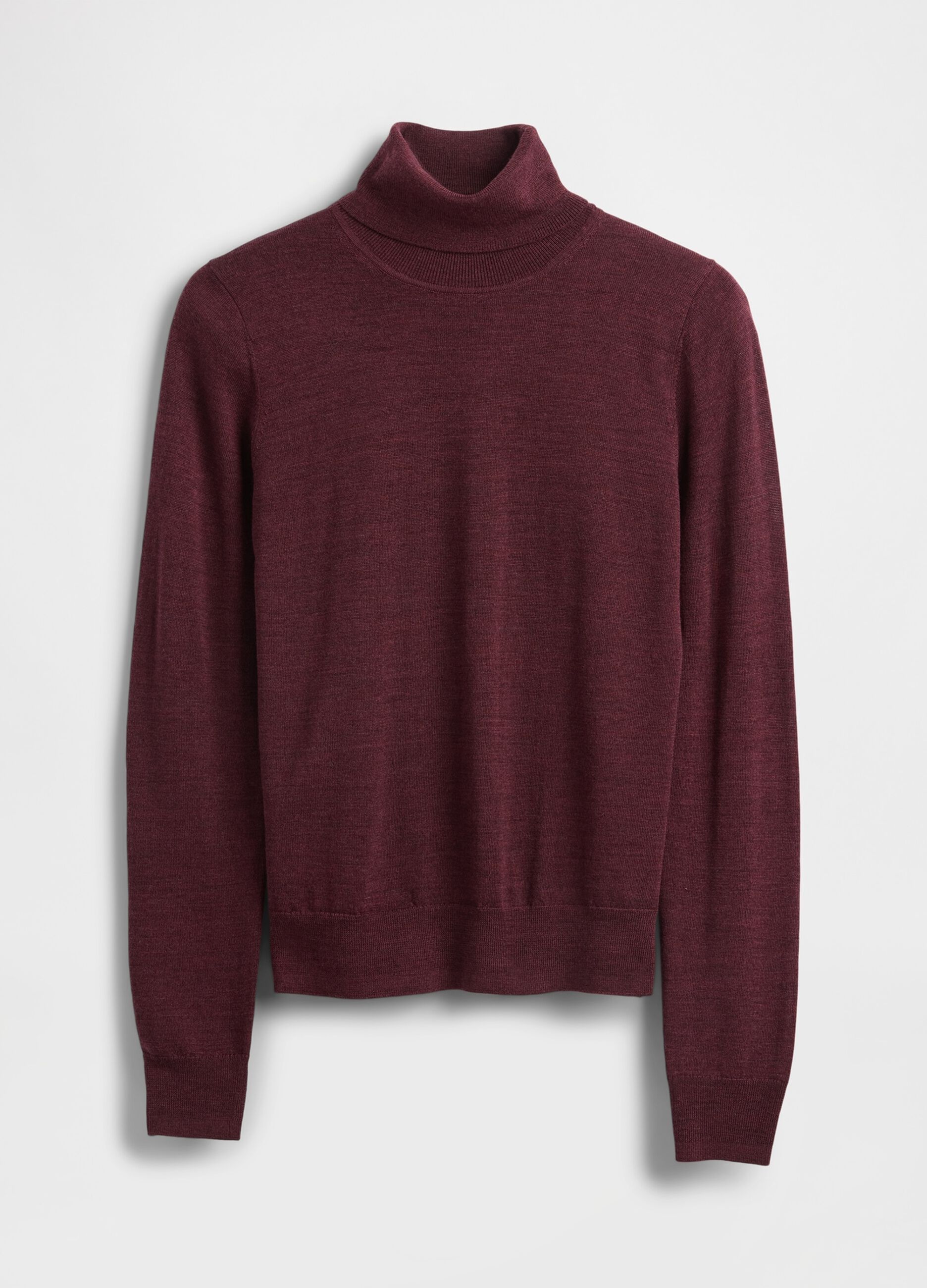Maglione rosso a collo alto in lana_4