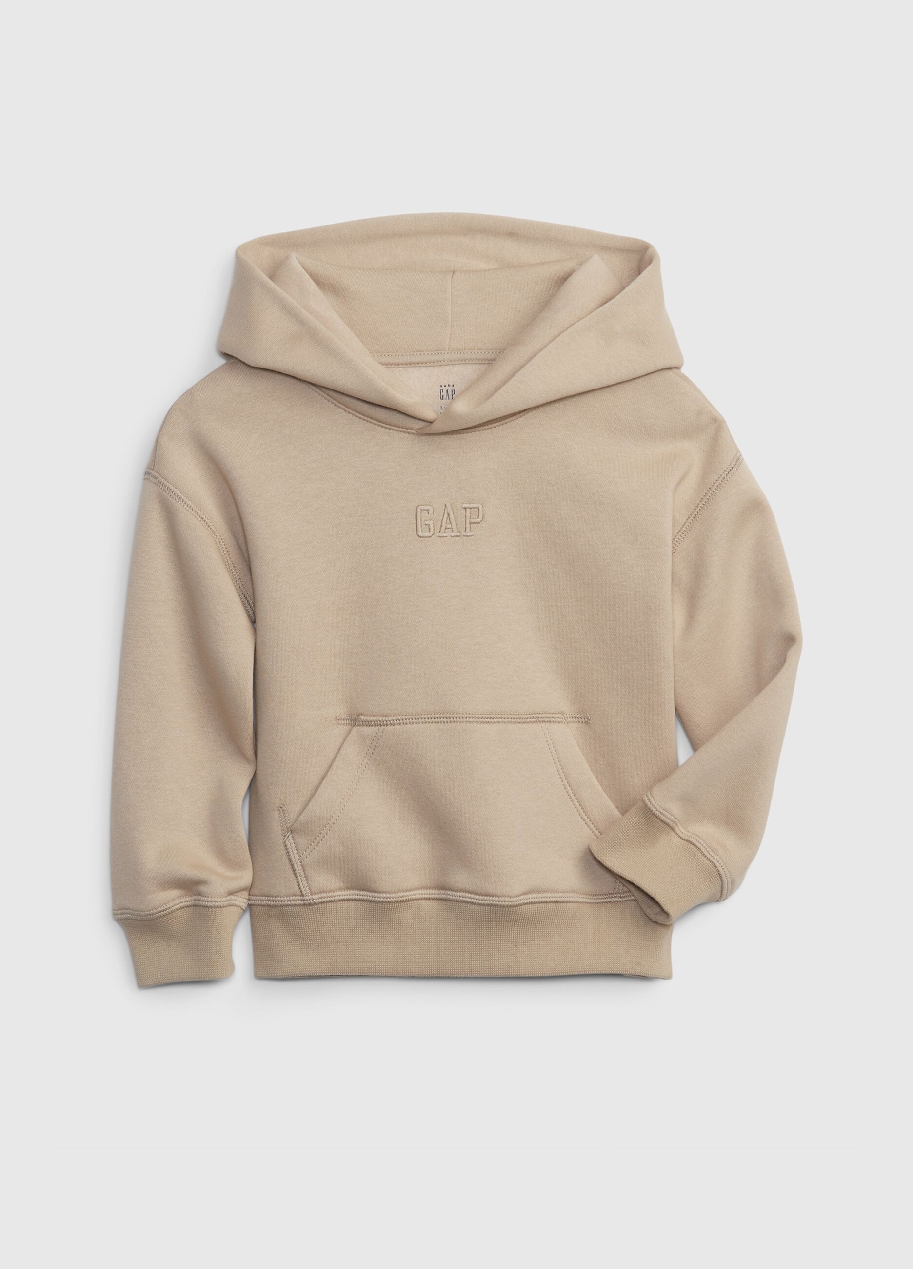 Felpa con cappuccio e ricamo logo
