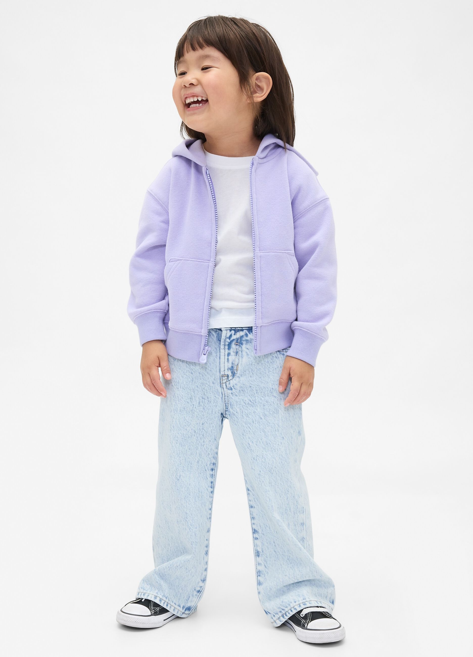 Pantaloni denim azzurri per bambina