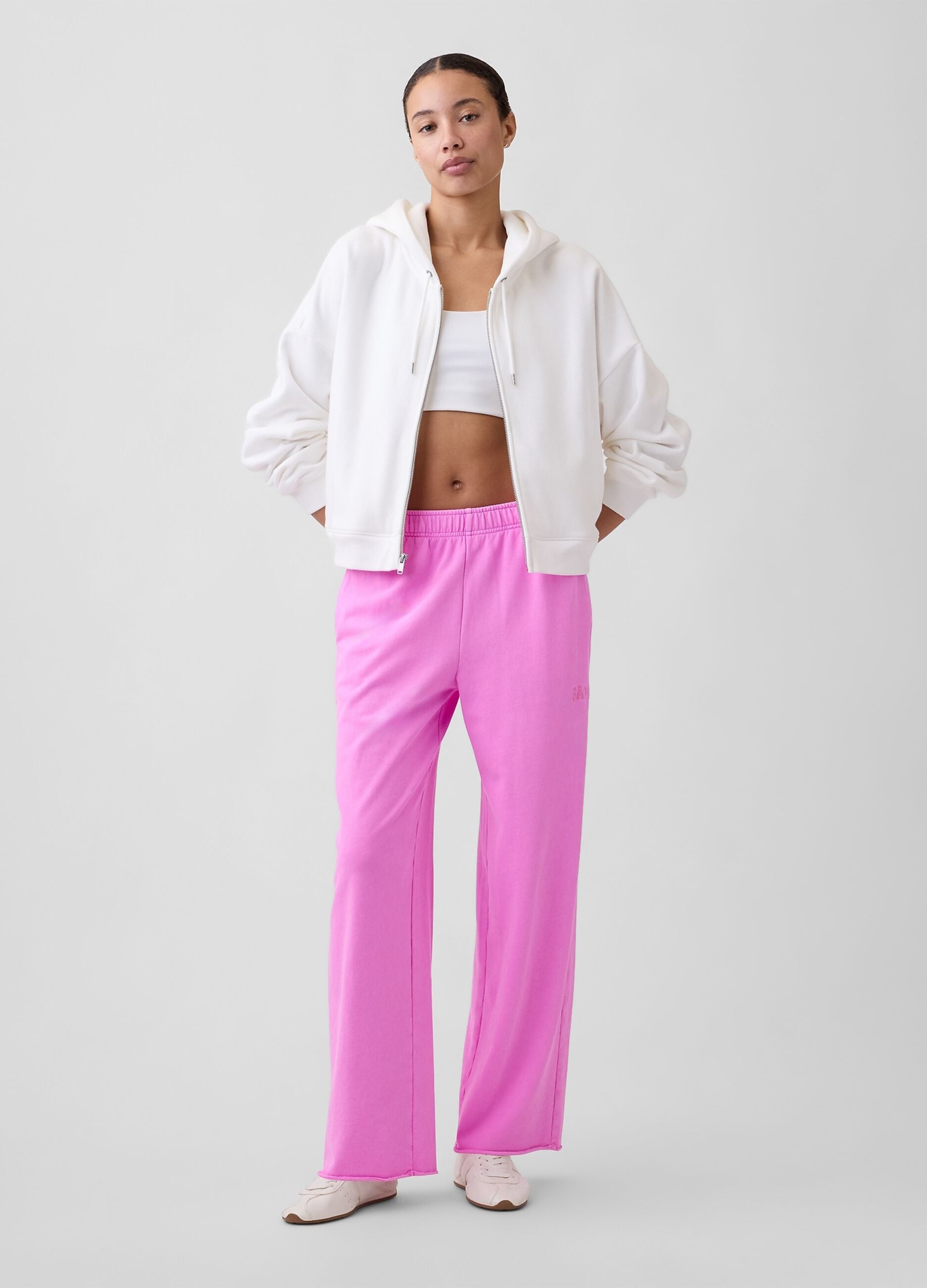Pantaloni a palazzo in misto cotone