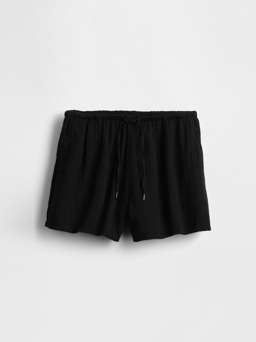 Shorts neri in puro cotone Gap Donna_6