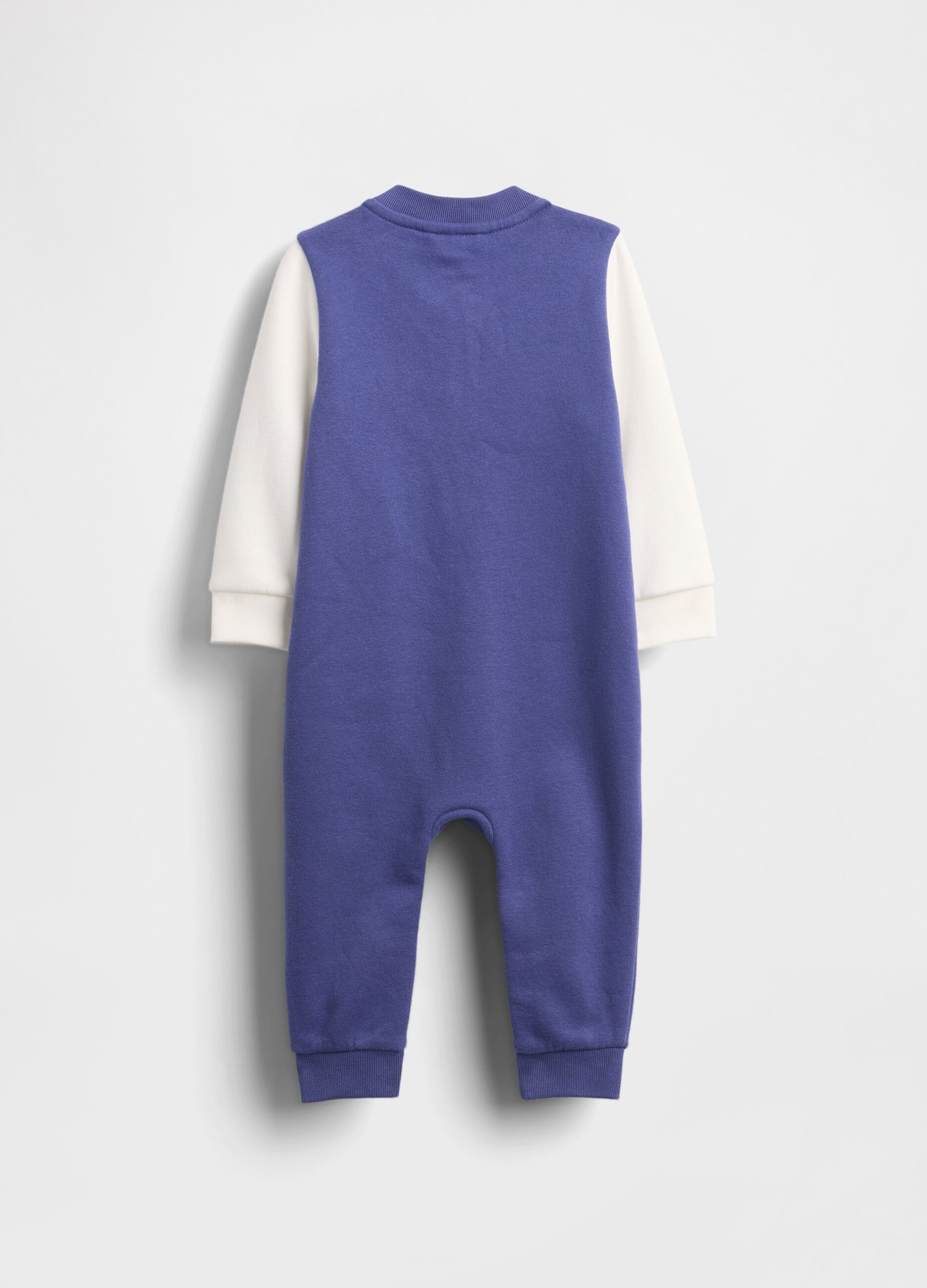 Tutina blu in misto cotone per neonato_1