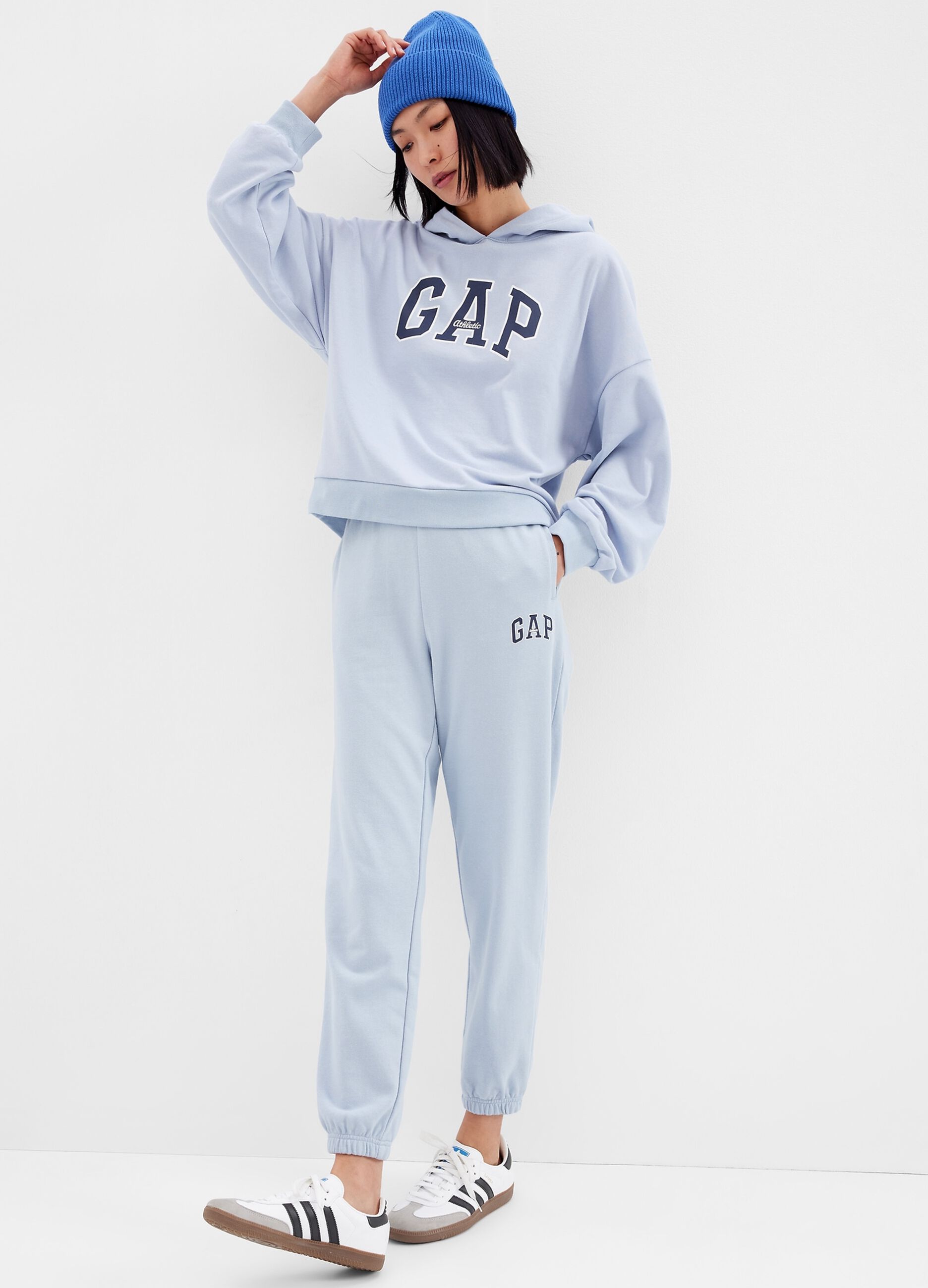 Relaxed-fit joggers with logo print