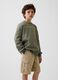 Felpa girocollo in misto cotone con logo GAP_0