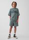 Shorts in puro cotone con vita elasticizzata_0