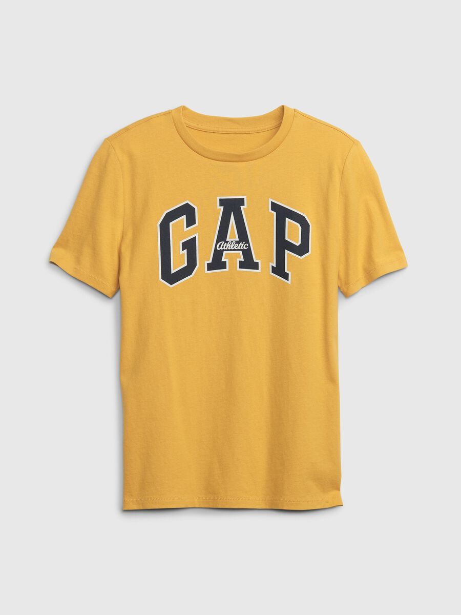 T-shirt with round neck and logo print Boy_0