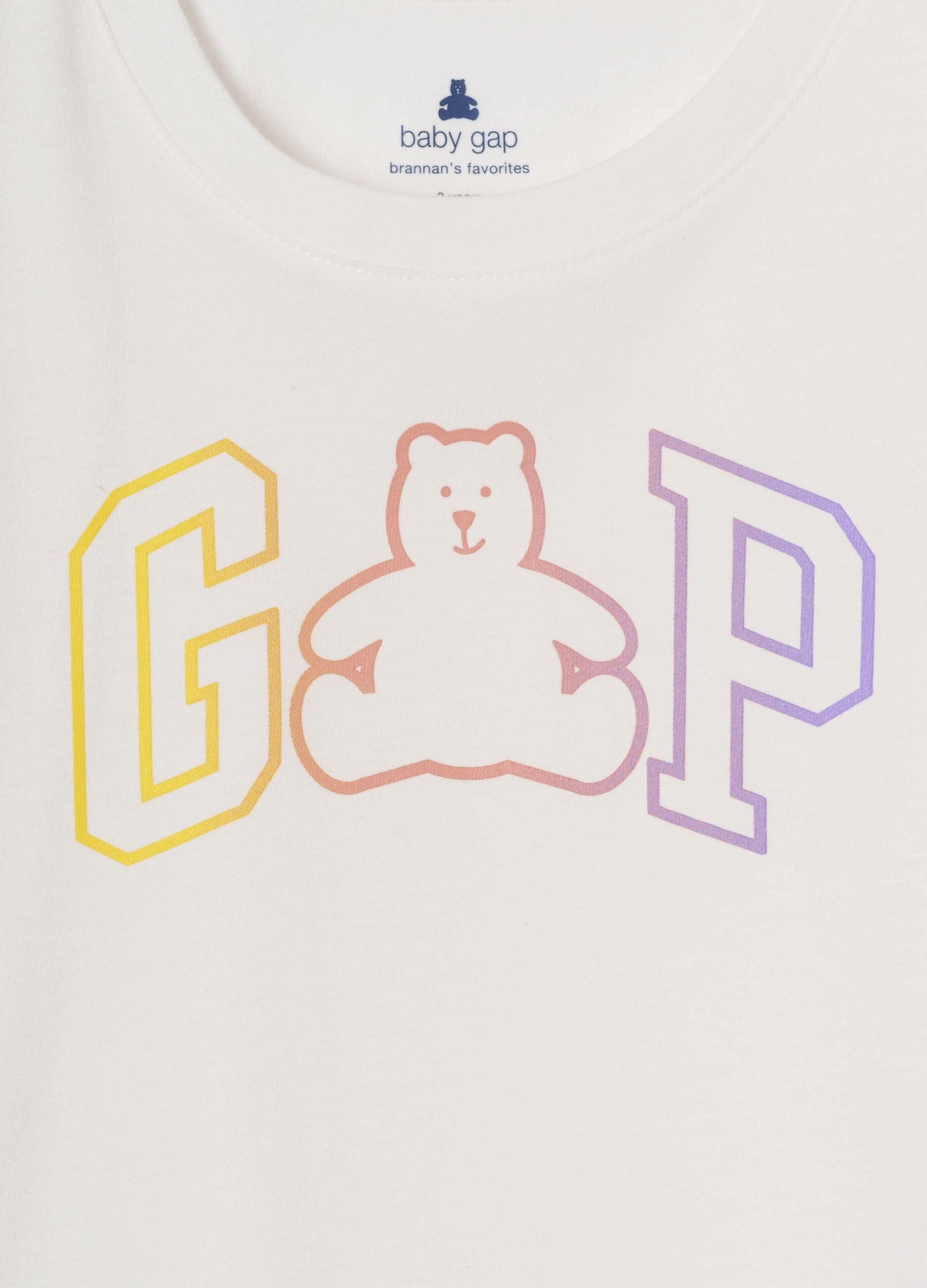 T-shirt a maniche corte con grafica orso GAP Kids_2