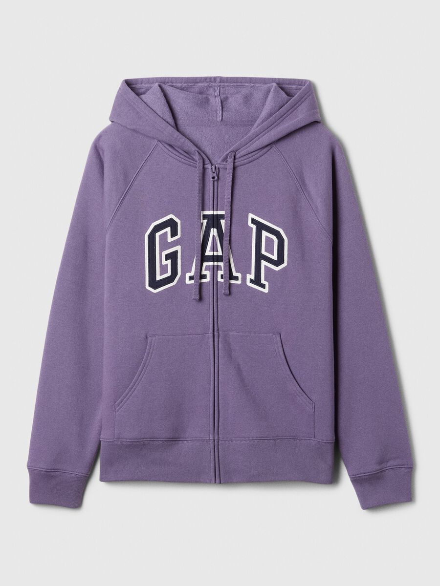 Felpa con cappuccio ricamo logo Donna_3