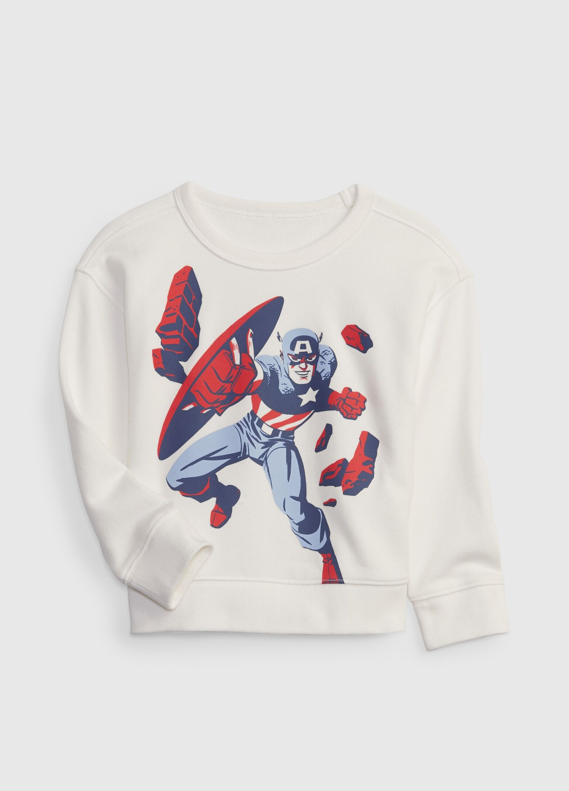 Sweatshirt with Captain America print