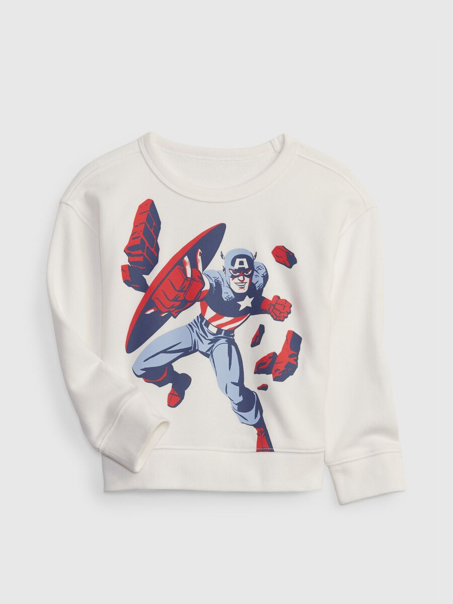 Sweatshirt with Captain America print Newborn Boy_0
