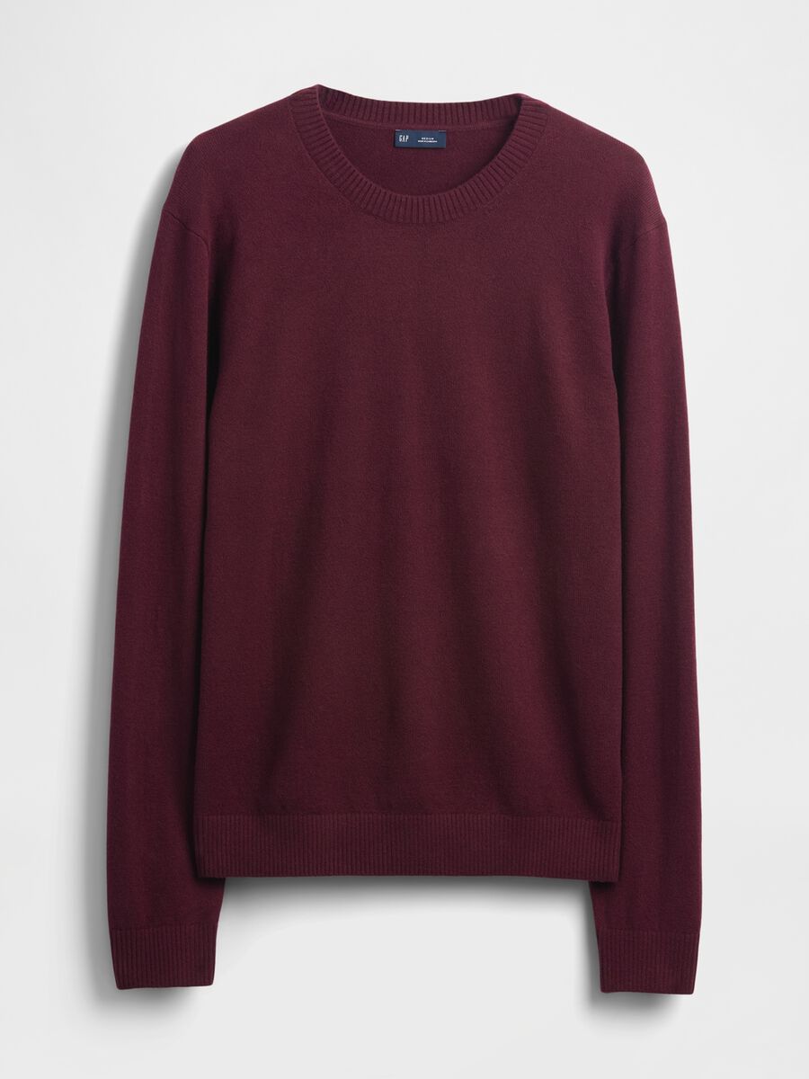 Maglione viola in misto cotone Uomo_3