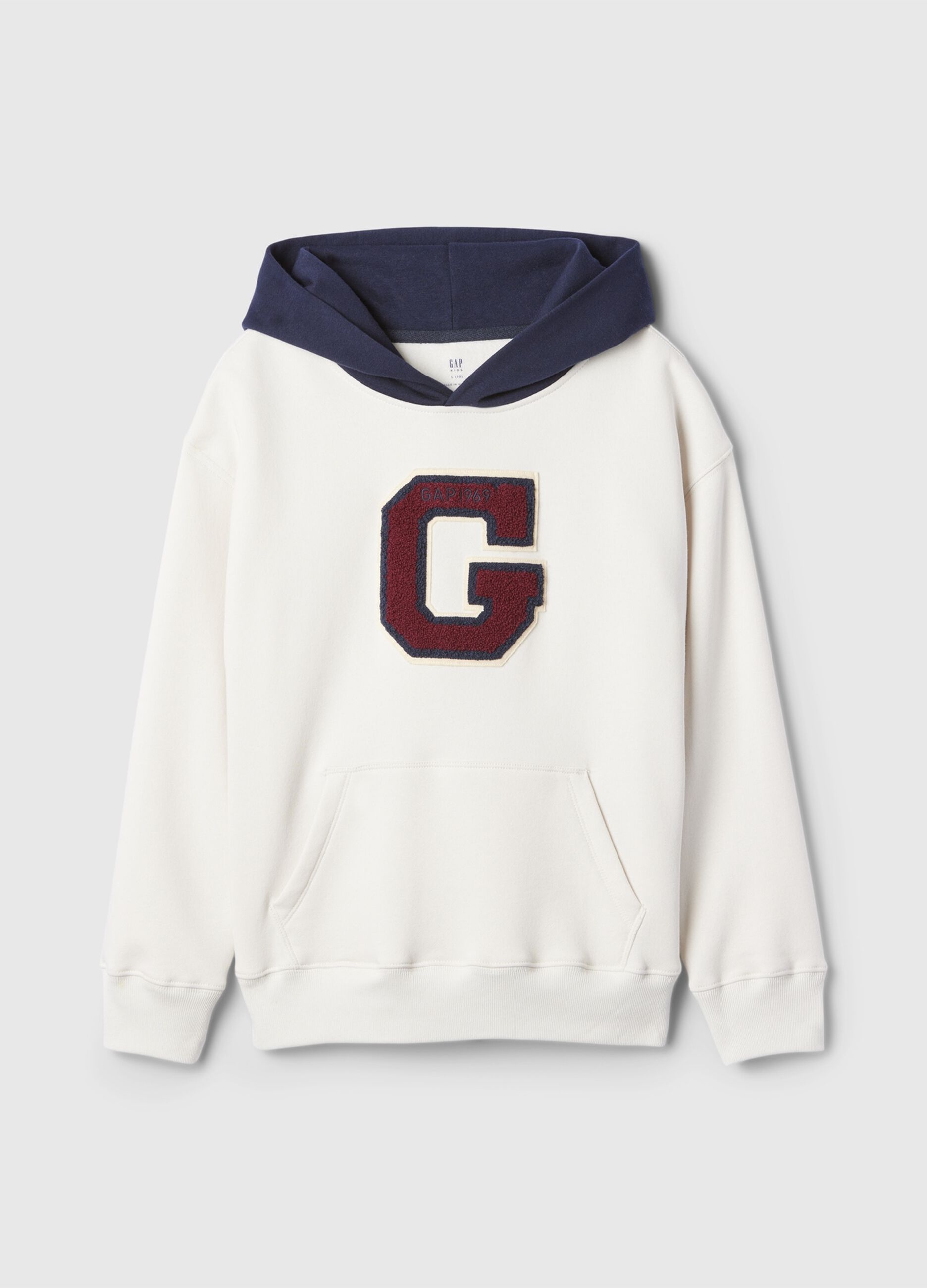 Felpa con cappuccio e patch logo_3