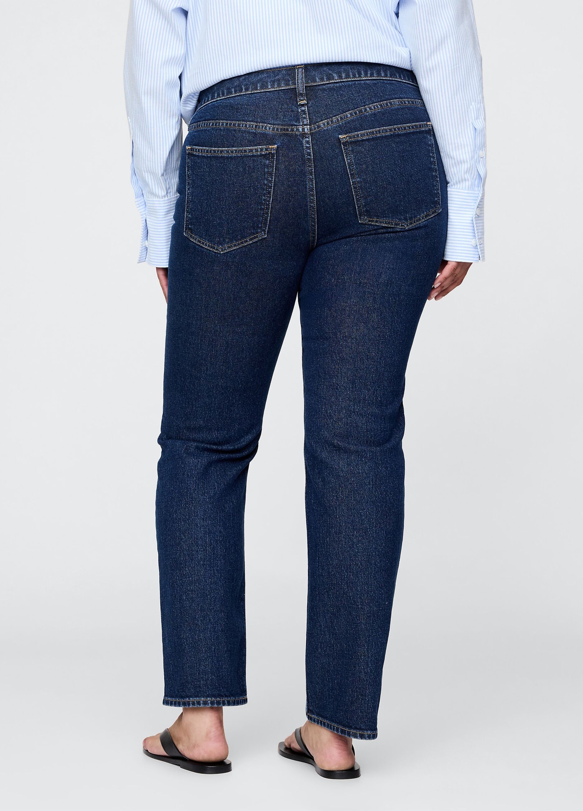 Stretchable Blue Denim Trousers