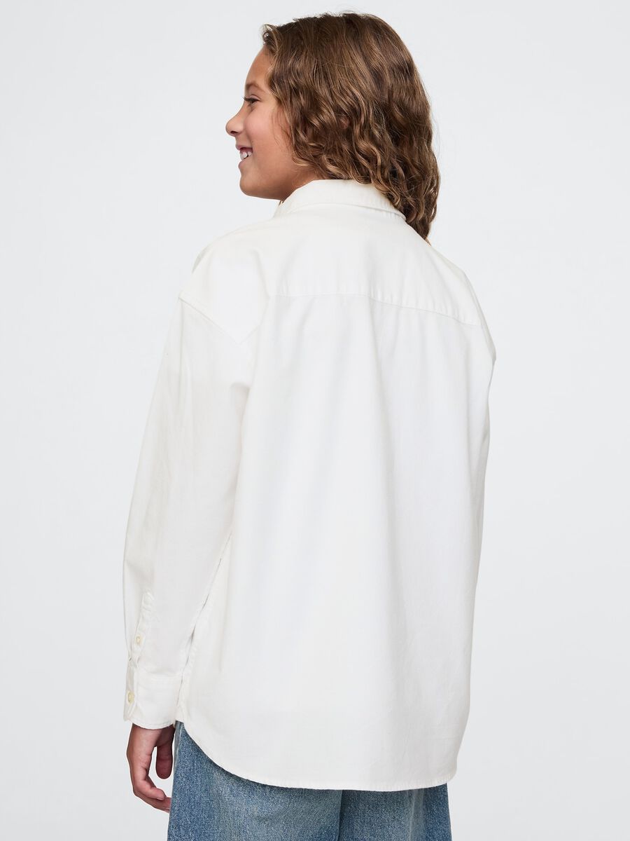 Camicia bianca elasticizzata Bambino_2