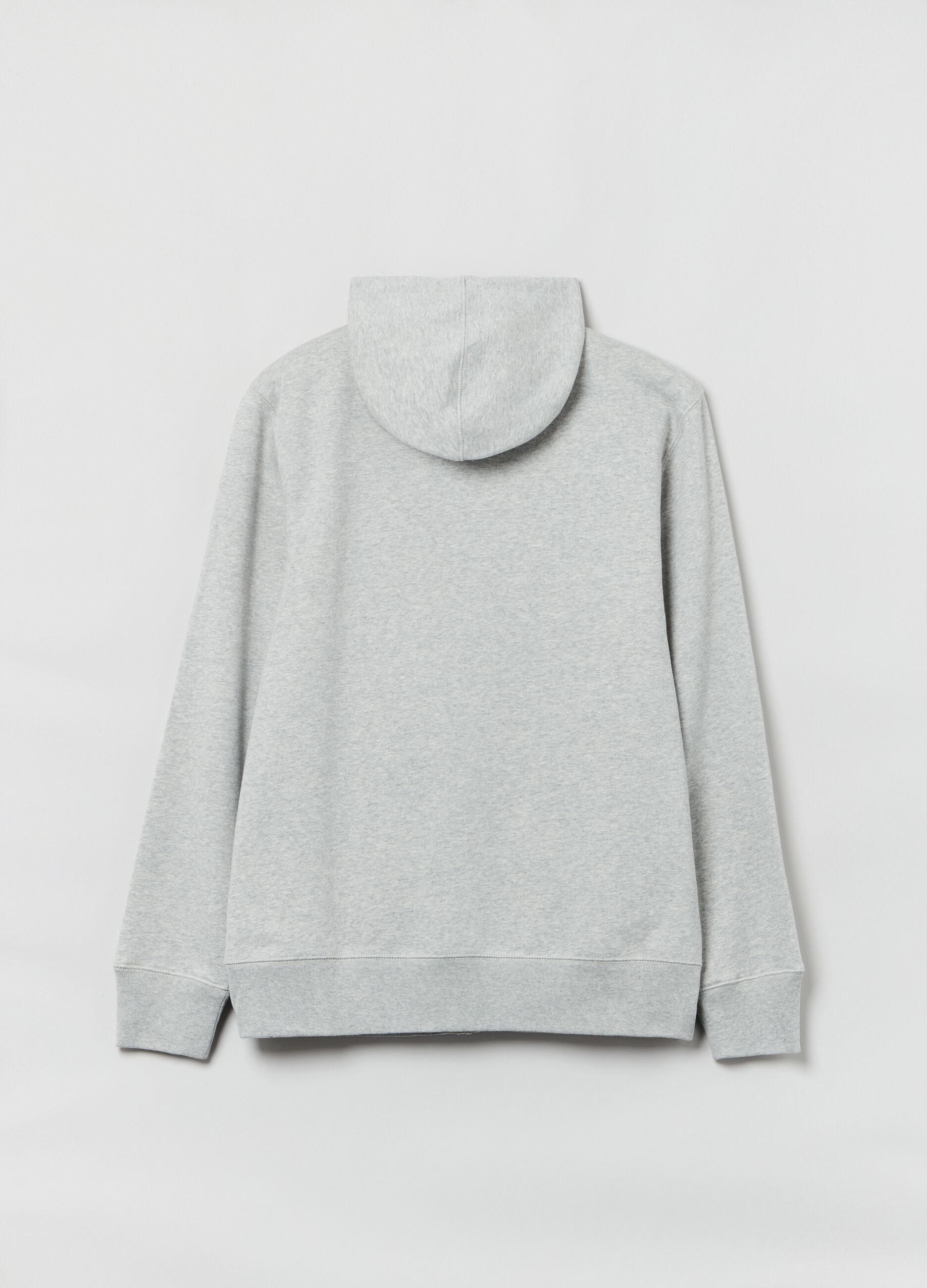 Full-zip sweatshirt with hood and logo patch_2